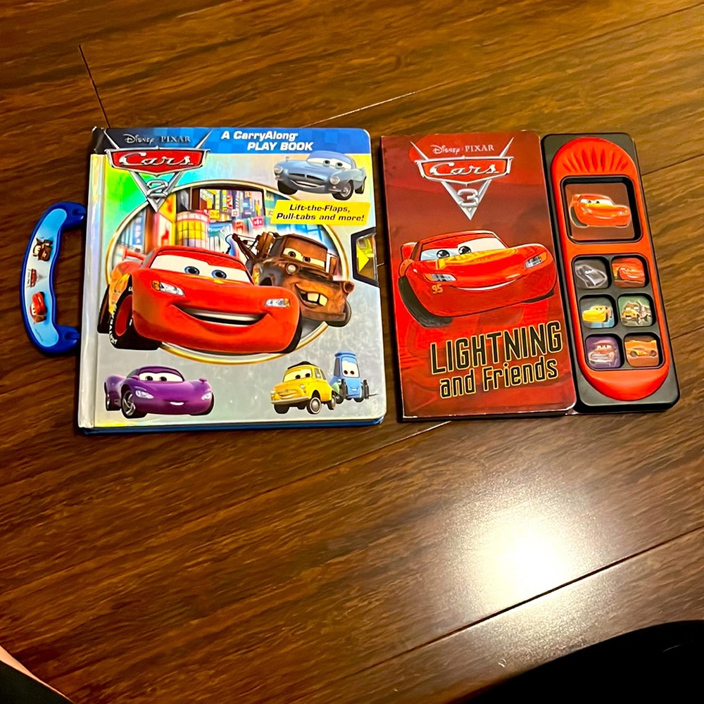 2 interactive/talking Disney Cars books